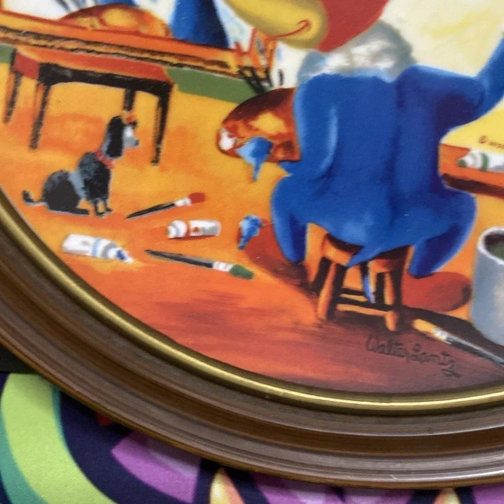 WALTER LANTZ Happy Art Limited Edition #2278 WOODY'S TRIPLE-SELF PORTRAIT PLATE
